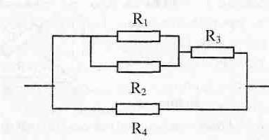 Определите общее электрическое сопротивление четырех проводников с электрическими сопротивлениями R1