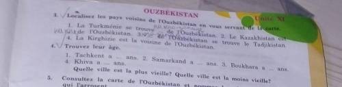 localisez les pays voisins de I'ouzbekistan en vous servant de la carte 1.Ia turkmene se trove ... d