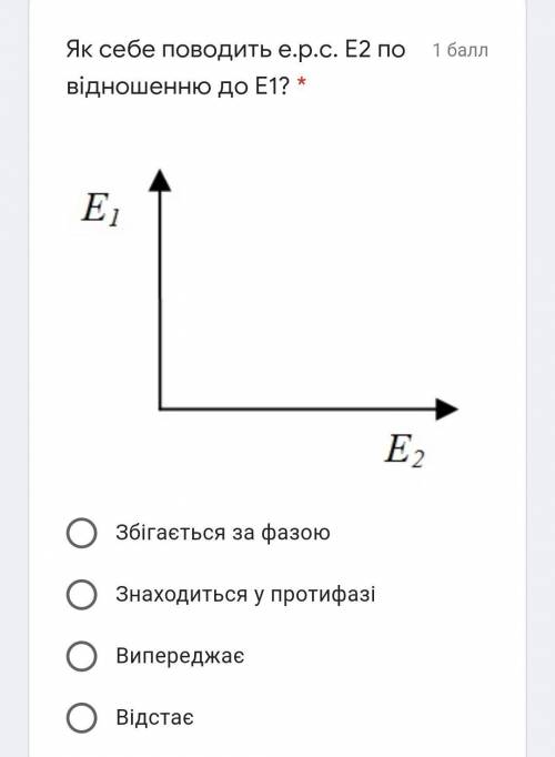 Тест з фізики. Змінний струм №1