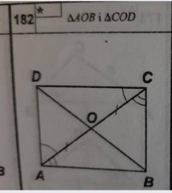 Довести що трикутник AOB=COD