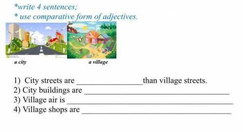 Напиши сравнительную форму прилагательных ​
