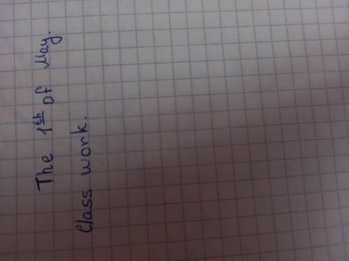 Как пишеться число/класная робота в английском языку?