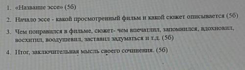 сделать эссе (выбрать любой фильм про войну и написать эссе), можно короткое или длинное​