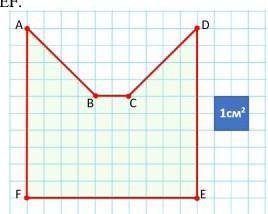 Определи площадь фигуры ABCDЕF​ ​