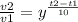 \frac{v2}{v1} = {y}^{ \frac{t2 - t1}{10} }