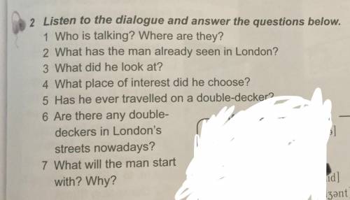 Listen to the dialogue and answer the questions below ХЕЛЛП