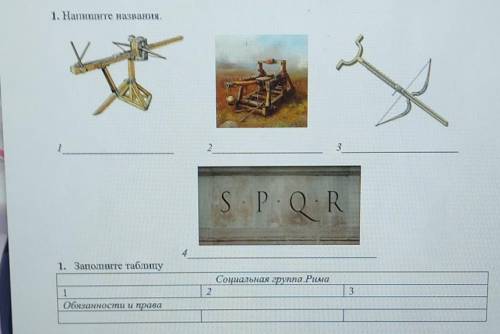 Авыков применениеЗадания1. Напишите названия,у123S.P.Q.R1. Заполните таблицуСоциальная группа Рима23