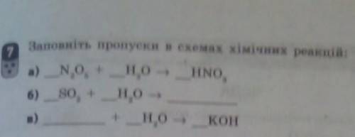 Запомніть пропуски в схемах хімічних реакцій ​