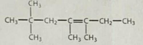 Ch3-c(ch3)(ch3)-ch2-c(ch3)=c(ch3)-ch2-ch3назовите ​