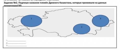 Подпиши названия племён Древнего Казахстана, которые проживали на данных территория если будет прави