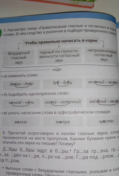 рассмотри схему правописание гласных и согласных в корне слова в чем сходство и рахличее в подборе п