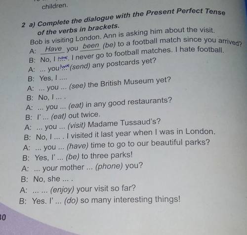 Help me please. English​ Present Perfect