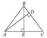 Треугольник ABC - равнобедренный (AB = BC), AC = 30 см, AD и BE - высоты треугольника. На какую длин
