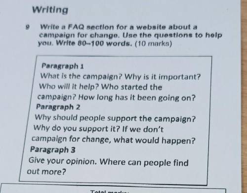 Write a FAQ section for a website about a campaign for change. Use the questions to holpyou. Write 8