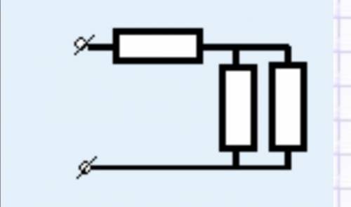 В участке цепи, изображенном на рисунке, сопротивление каждого резистора 3 Ом. Найдите общее сопроти