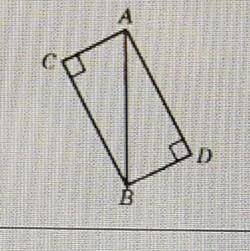 Прямоугольные треугольники ABC и ABD имеют общую гипотенузу AB. Известно что AC=BD. Докажите, что ст