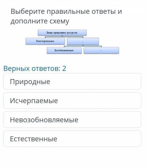 Выберите правильные ответы и дополните схему​