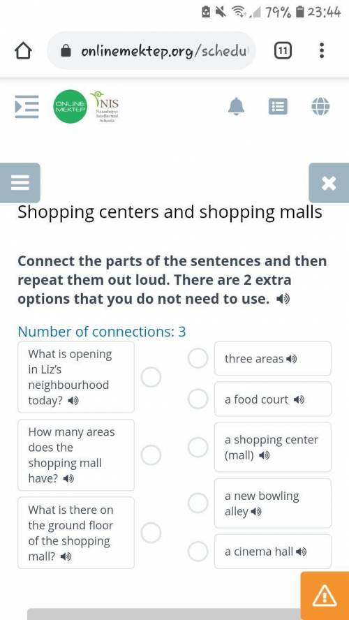 Shopping centers and shopping malls Connect the parts of the sentences and then repeat them out loud