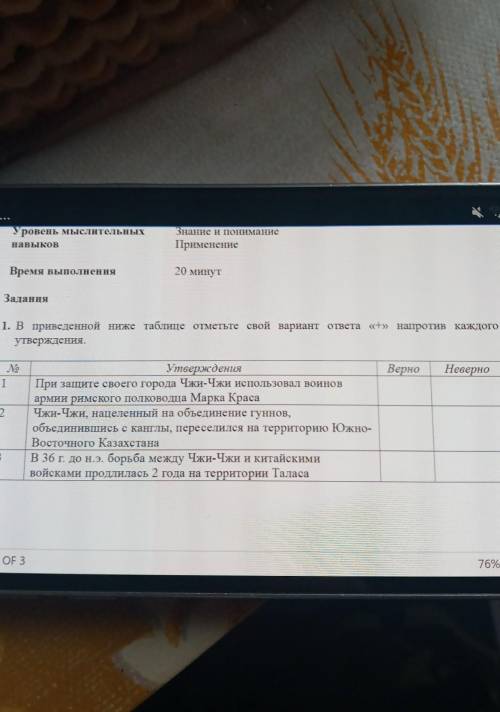 Утверждения. ВерноНеверноNo12УтвержденияПри защите своего города Чжи-Чжи использовал воиновармии рим