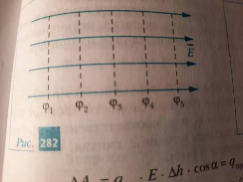 Определите отношение разности потенциалов ф2 и ф5 к разности потенциалов ф2 и ф1 электрического поля