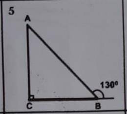 Угол A=? угол C=90° угол B=130°​