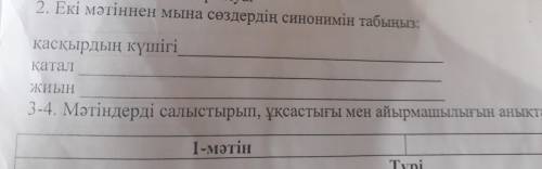 1.Қай тақырып екі мәтінге де ортақ? А)Тазыны асырап алу В)Қараадыр қасқыры С)Ауылдың аңыз-әңгімесі