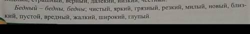 Образуйте краткую форму от приведённых прилагательных ​