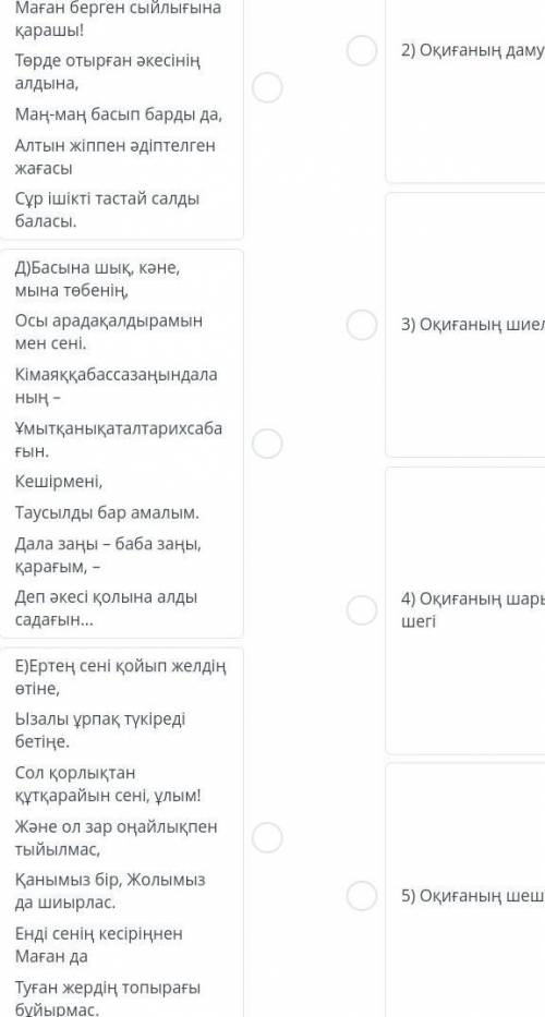 М. Шаханов Нарынқұм зауалы шығармасының Әке үкімі бөлімнің сюжеті бойынша композициялық құрылысын сә