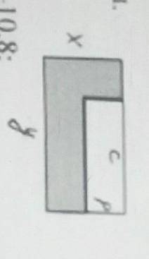 Запишите выражение для вычесления площади закрашенной фигуры​