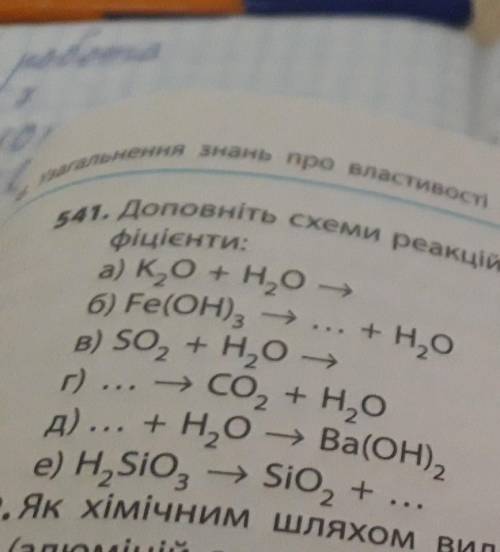 Доповніть схеми реакцій запишіть назви продуктів цих реакцій, доберіть коефіцієнти Все на фото​