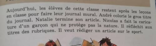 Les élèves de cette classe sont ... . Ils aiment et protègent ... . Ils plantent ... . Ils jettent .