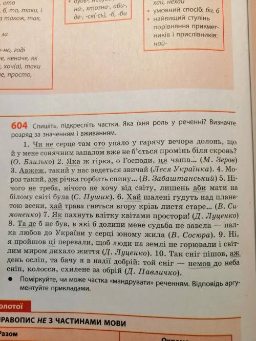 Визначіти розряд за значенням і вживанням