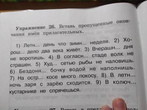 ! Понимаете, надо переписать, но и проверить орфограммы! В скобках написать проверку!