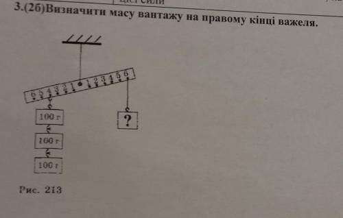 3.(26) Визначити масу вантажу на правому кінці важеля ​