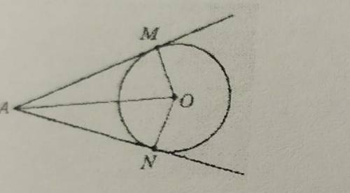 Частина друга 2.1.На рисунку Амі Ал дотичні до кола з центром у точці О. Відомо, щоAOM = 25. Знайдіт