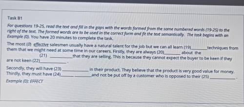 19)use20) enthusiasm21) product22)confident23) them24)determine25) suggest​