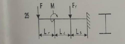 Техническая механика: достроить чертеж, построить эпюру изгибающих моментов подобрать размеры попере