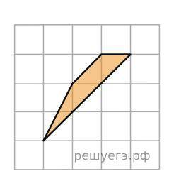 Найдите площадь трапеции, изображенной на клетчатой бумаге с размером клетки 1 см на 1 см (см. рис.)