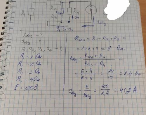 до решать задачу, надо найти i1 и i4 по закону Кирхгофа через систему