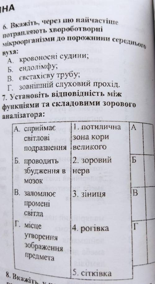 іть 6 і 7 завдання.Буду дуже вдячна. Бажано з поясненням.​