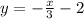 y=-\frac{x}{3} -2