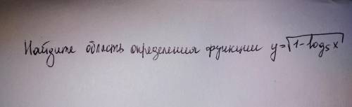 Найдите область определения функции: