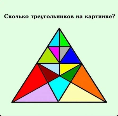 Сколько треугольников на рисунке?