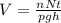 V=\frac{nNt}{pgh}