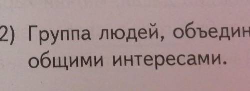 Группа людей объеденённых общими интересами ​Что это? Подскажите