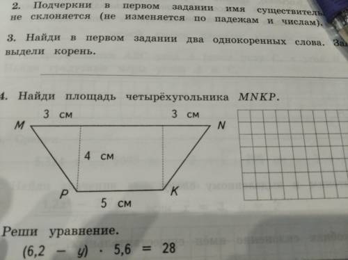 Найди площадь четырёхугольника МNKP.