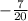 -\frac{7}{20}