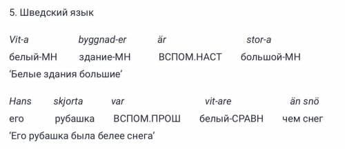 По данным отглоссированным примерам определите, являются ли слова, которые переводятся на русский ка