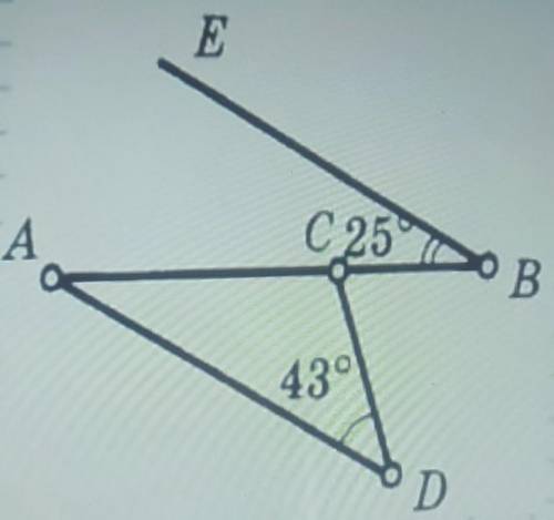 Найдите неизвестный угол по рисунку. AD| |BE уголDCB-?оценивается за:1) используют свойства накрест