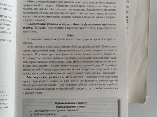 Питання: 1.Чим саме сподобався уривок? 2.Який це вид опису? 3.Що саме зображує автор ( тема )? 4. Як